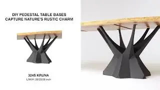 DIY Pedestal Table Bases Capture Nature's Rustic Charm