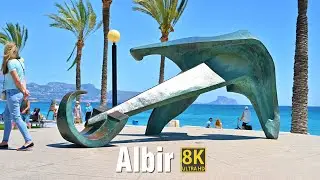 8K Ultra HD - Walking tour in Albir, Spain