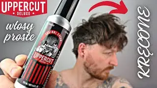 Jak zakręcić proste włosy? | Uppercut Deluxe Control Cream (Demo)