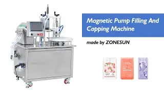 How To Use ZS-AFC5 Magnetic Pump Filling and Capping Machine