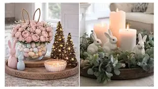 Quiet Luxury Easter Table Centerpiece ideas  Easter decoration design 