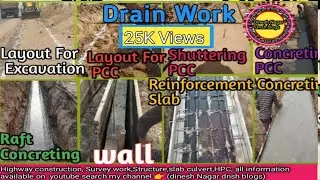 Drain Construction Work Steps by Steps Procedure Starting to last