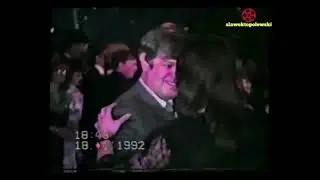 Pułtusk 1992 rok. Studniówka w Technikum Radiowo-Telewizyjnym. Dj prezenter radiowy Bogdan Fabiański