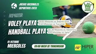 JUEGOS EVITA 2025 - Misiones BEACH VOLEY y BEACH HANDBALL