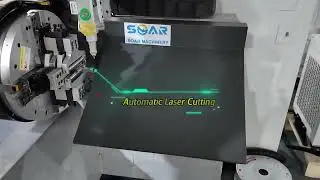 120mm Double Chuck Laser Tube Cutting Machine with Automatic Loading, Zero Tail,  +8613605365292