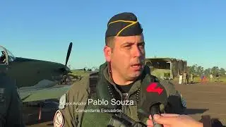Fuerza aérea con pruebas de vuelo avanzado en Salto, Uruguay