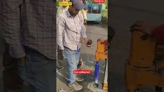 Core cutting test #roadconstruction #civilengineering #short