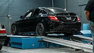 TOOK A TUNED C63S AMG TO THE DYNO!