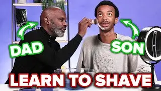 Black Dads Teach Their Sons How To Shave