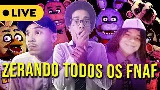 LIVE - ZERANDO TODOS OS FIVE NIGHTS AT FREDDY'S ( FNAF 1)