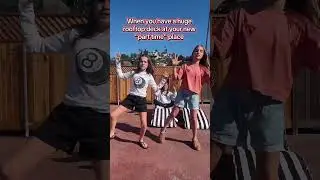 Is This the Coolest Rooftop Ever? 😂😂 #travel #dance #twins