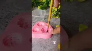 how to use silicon moulds😍😍| clay ke flower kaise banye#clayart  #shorts #diy #trending