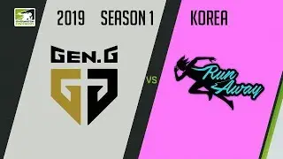 Gen.G esports vs RunAway (Part 2) | OWC 2019 Season 1: Korea
