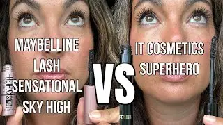 Maybelline Sky High против IT Cosmetics Superhero Mascara | Тест на длину и изгиб ресниц в аптеке...