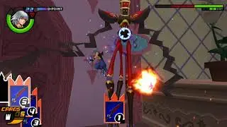 Riku vs Trickmaster Heartless Kingdom hearts re: Chain of memories