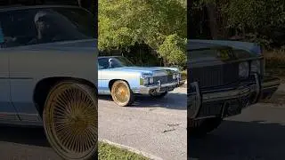 1973 Chevy caprice on gold Dayton wheels