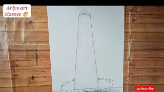 Washington Monument,U.S.A.#World Famous Monument#Monument sketches #very easy-for beginners