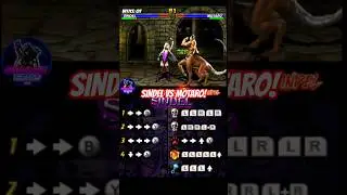 Sindel's Combos vs MOTARO Sub-Boss in UMK3 First Round