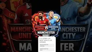 MANCHESTER DERBY  || VIBE WITH ME (VWM) #manchesterunited #manchestercity  #football #crazy
