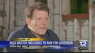 Nicholas Kristof not eligible to run for Oregon governor, Elections Division decides
