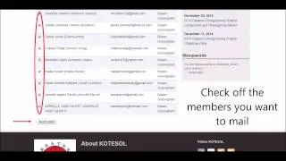 KOTESOL MailMembers tutorial