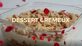 DESSERT CREMEUX AUX POIRES [CRU & VEGETAL] MI TIRAMISU MI CRUMBLE