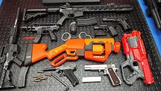 Airsoft Guns & Toys ! Nerf ROBLOX & MEGA Guns ! Box of Toys!