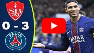 Brest vs PSG 0-3 - Highlights & All Goals - Desire Doue Goal