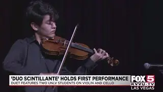 Local string duo debuts with classical concert at east Las Vegas community center
