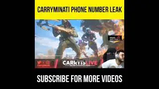 @CarryMinati  Phone Number Leak On Stream #Short #Shorts #Carryminati