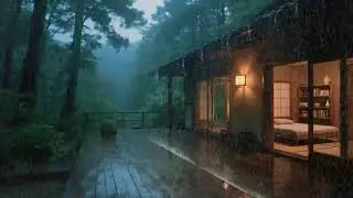 Apr&egrave;s une longue journ&eacute;e &ndash; Pluie r&eacute;guli&egrave;re &ndash; Toit de la maison humide &ndash; Corps d&eacute;tendu 😌🌙