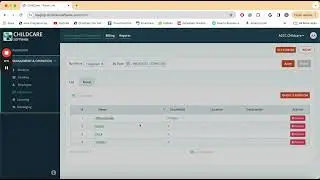 Childcare Software - Adding Classrooms