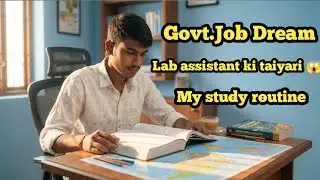 Govt Job Dream सच होगा? 😱 | Lab Assistant Preparation | Study Vlog | My study routine ||