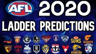 AFL 2020 LADDER/SEASON PREDICTIONS