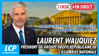 [🔴 DIRECT] Laurent Wauquiez devant l'Association des Journalistes Parlementaires - 21/01/2026