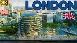 【8K】Explore London's Enchanting Queen's Walk 🇬🇧 (Subtitles)