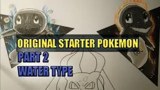 Drawing the original starter pokemon, part 2 squirtle