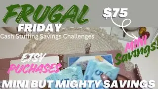 Cash Stuffing $50 Frugal Friday Mini but Mighty Savings | Etsy Purchases | NEW Japan Binder