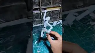 handmade paper action figure new basic body.  #DIY #actionfigures #MAYJUSTPAPER
