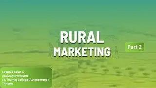 Rural Marketing  Part 2