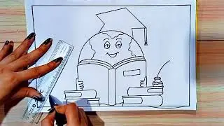 International Literacy Day Poster drawing/easy World Literacy day poster Literacy Day / Poster