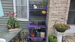 Planting Pots and Propagating Plants for Purple Potting Bench