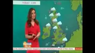 Laura Tobin wearing Jeetly Sienna Red dress