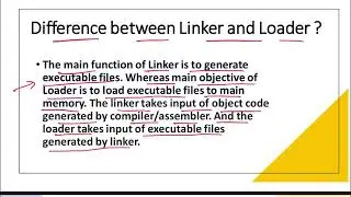 PPS -1.11 - Difference between Linker and Loder || C Language tutorial