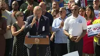 Mayor Eric Adams Hosts Rally Calling for Expedited Work Authorization for Asylum Seekers