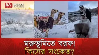 সৌদি আরবে তুষারপাত! | জলবায়ু পরিবর্তনের ভয়ংকর সংকেত? | Saudi Arabia | Snowfall | Bangla Affairs