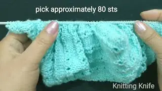 Knit Full Baby Set Step by Step for 3-9 months, Part 1 Catty Cap Hindi/English Subtitles