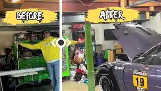 Unbelievable Transformation: Garage Makeover with Budget Lights and Miata Upgrades!