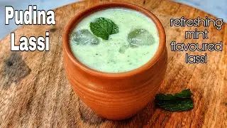 Pudina Lassi Recipe | Refreshing Mint Lassi Indian Yoghurt mint Drink Recipe | Healthy Summer Drinks