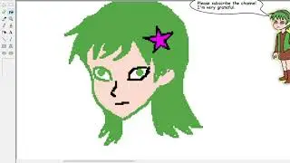 Mintaka Zaytoon OC - Tricotiled&ocirc;nea - Planta Alien&iacute;gena em forma humanoide - MS Paint Vers&atilde;o Win XP